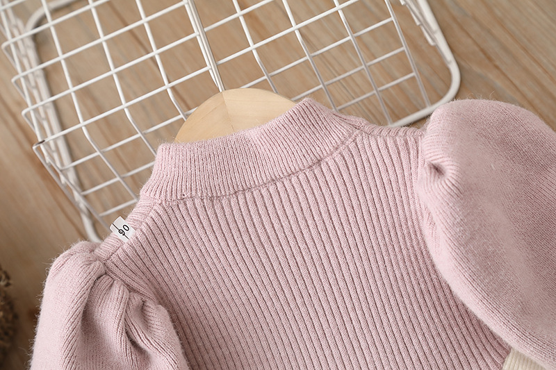 Kids Girls Winter Knit Bow Warm Long Sleeve Party Dress (6 months to 5 years) for ANGEL_img_10