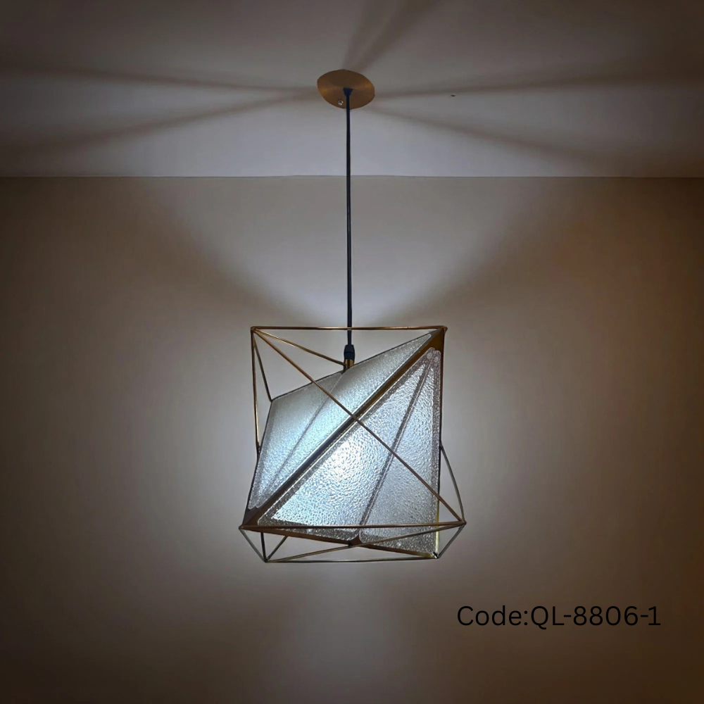 Qulik Modern Diamond Frame 3 Color Hanging Lights (QL-8806-1)