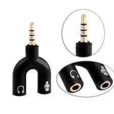U-Shape Converter- 3.5mm Audio Splitter For Headphone And Microphone