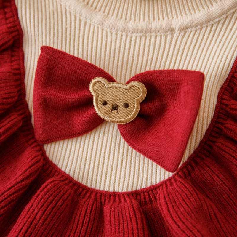 Baby Girls Winter Knitted Warm & Stylish Kids Party Dress (1 to 5 years) for yours ANGEL_img_3