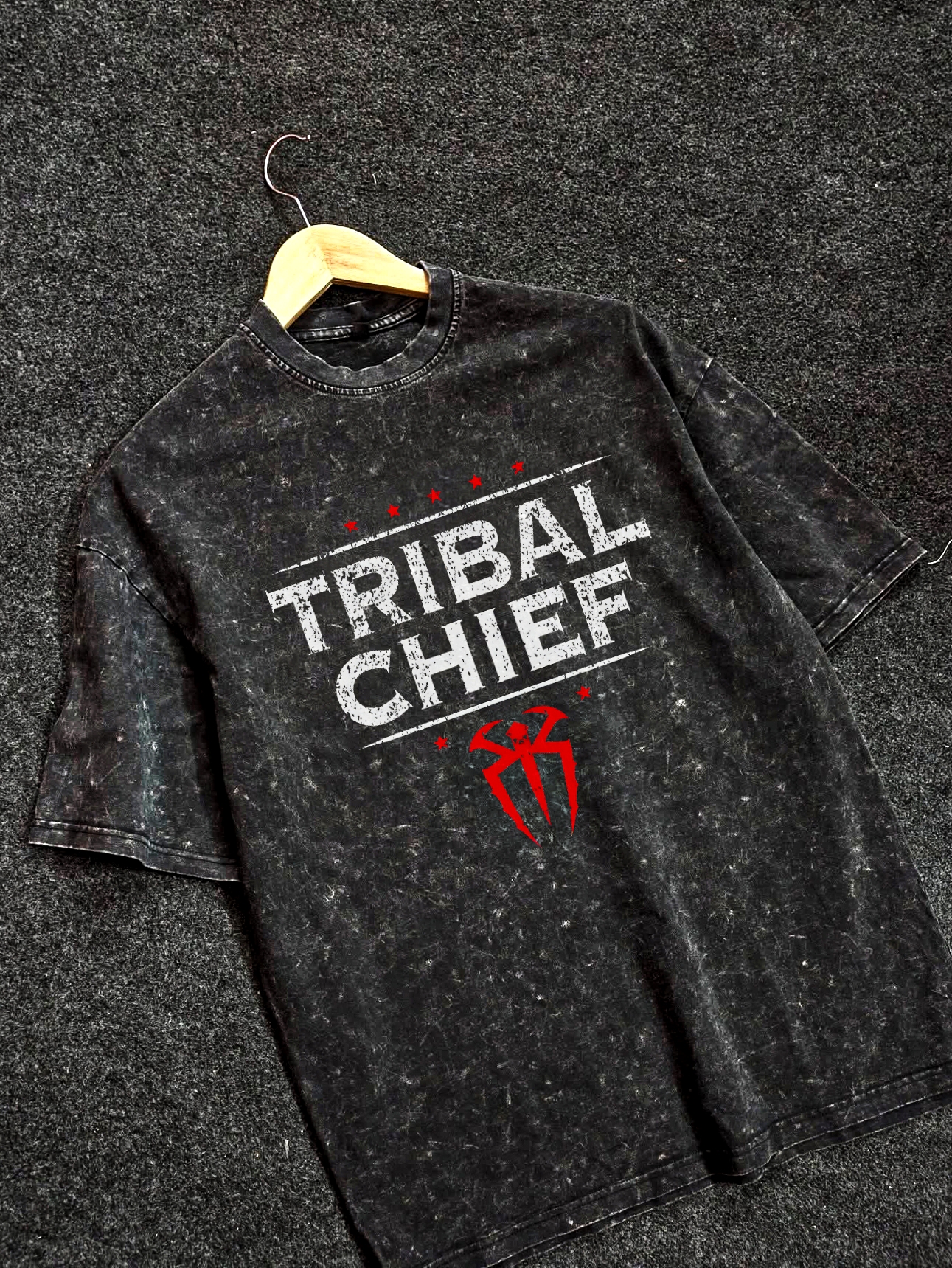Tribal Chief Acid Wash Drop Tees