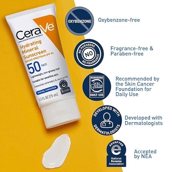 Hydrating Mineral Sunscreen SPF 50 Face Lotion_img_1