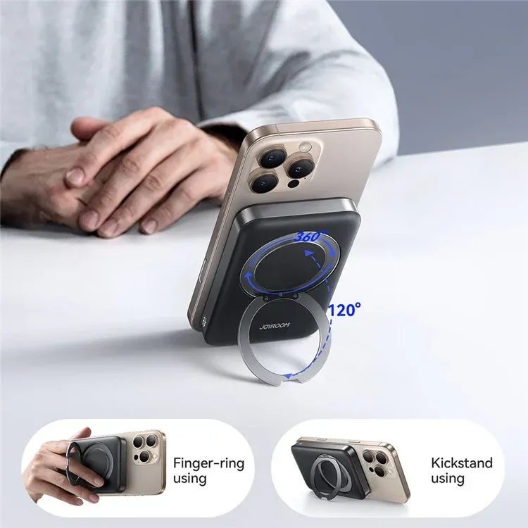 JOYROOM JR-PBM12 22.5W 10000mAh Wireless Power Bank with Kickstand thumbnail 2