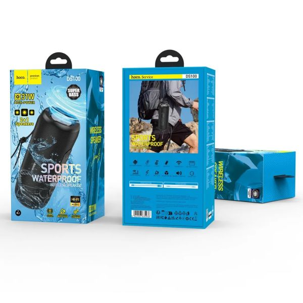 Hoco DS100 Super Bass Waterproof Bluetooth Speaker thumbnail 2