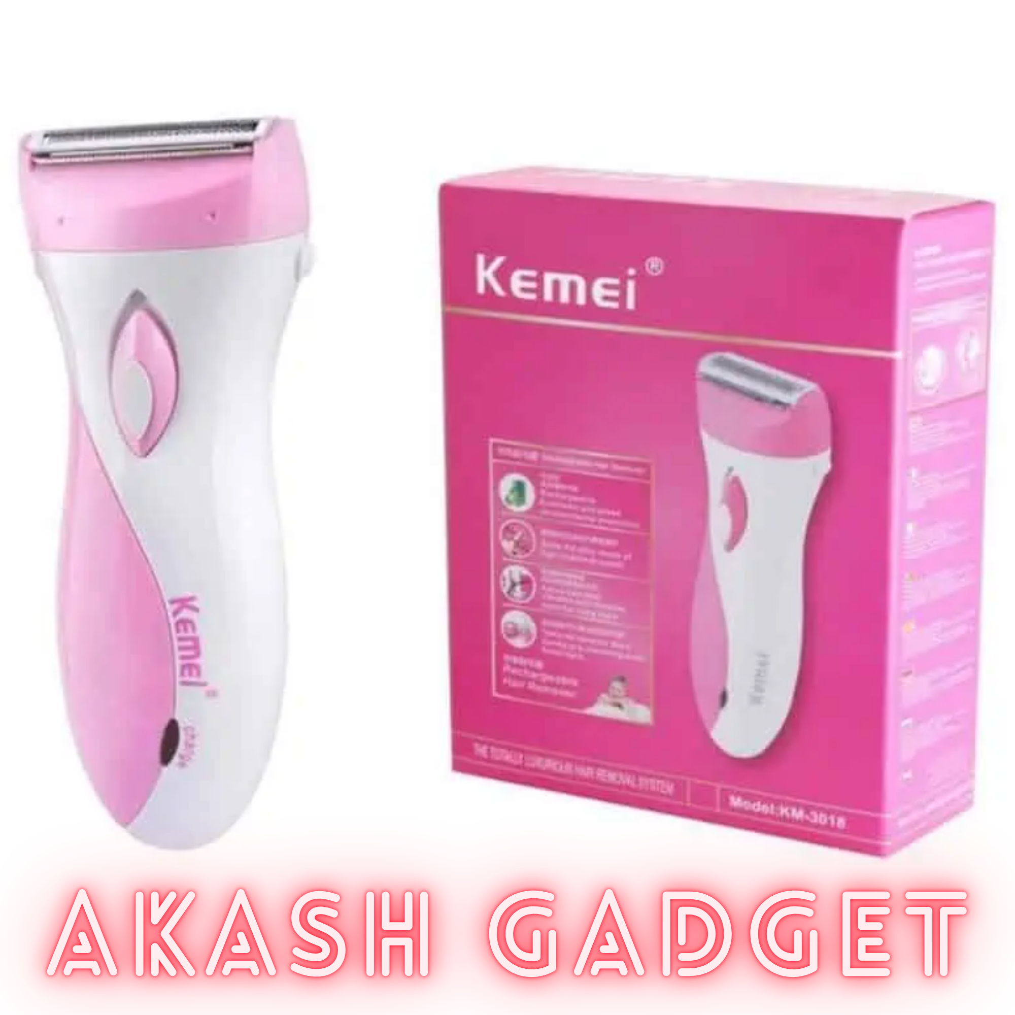 Kemei KM-3018 Lady Shaver and Bikini Hair Removal for Women_img_7