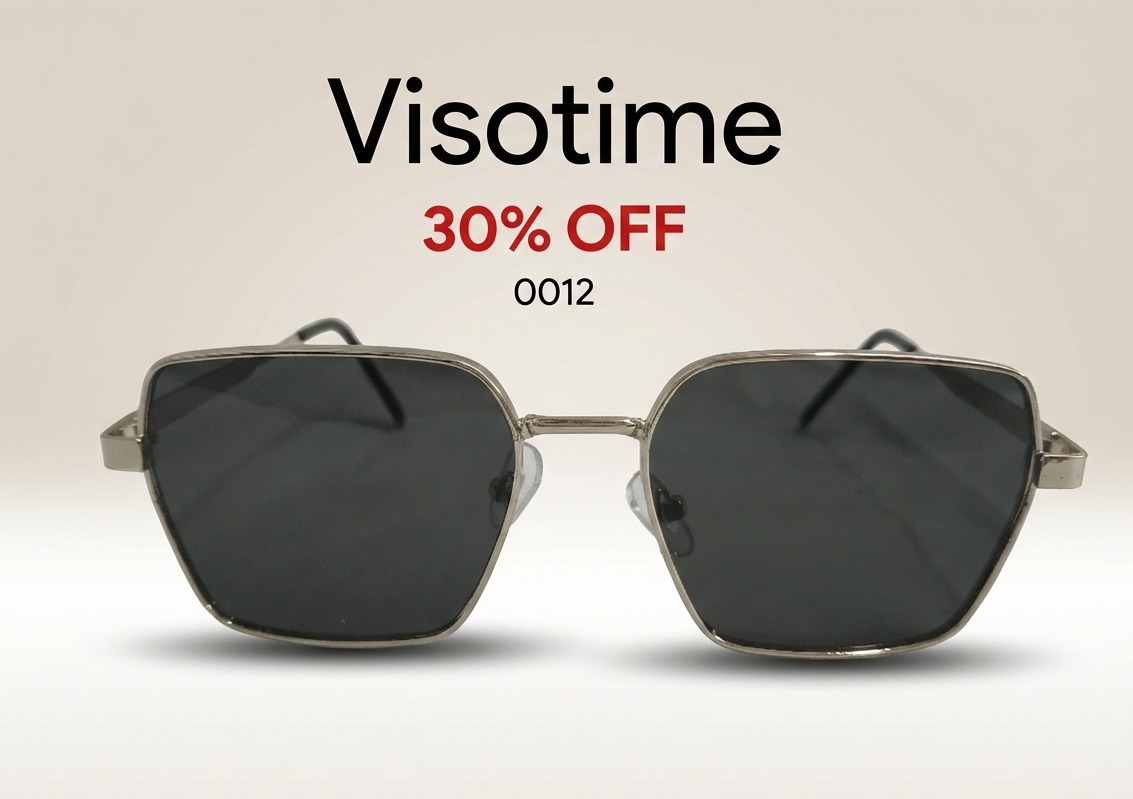 Visotime Geometric Metal Frame Sunglasses – Model 0012