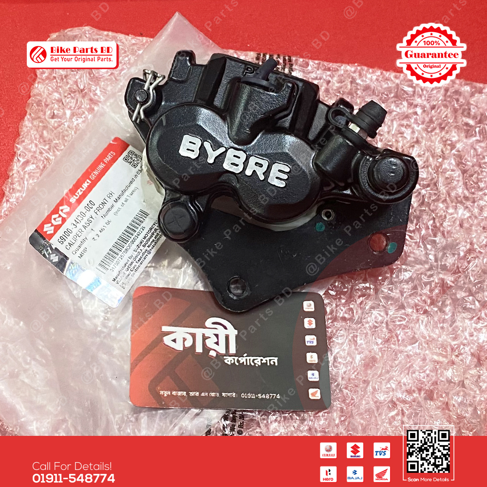 Caliper Assy Front RH-59100-34J30-000 for Suzuki Gixxer & Gixxer SF (Black Colour New Model) bike. thumbnail 2