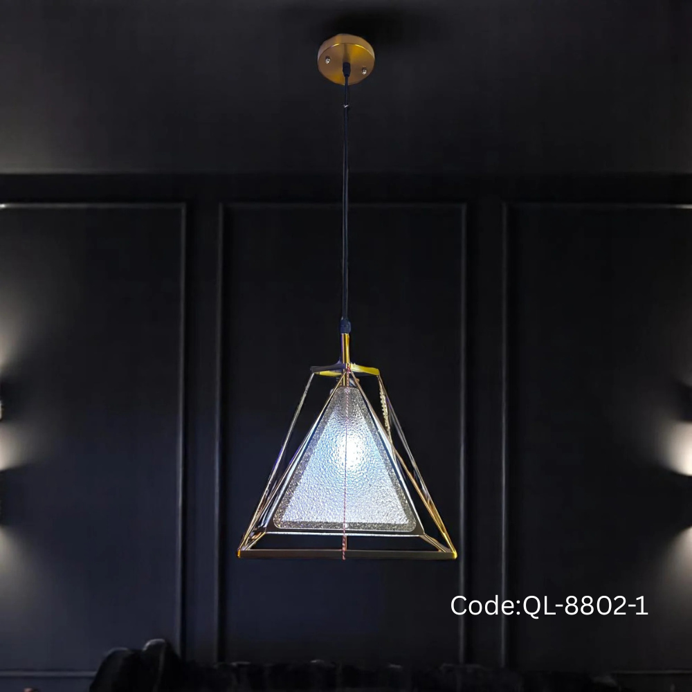 Qulik Modern Diamond Frame 3 Color Hanging Lights (QL-8802-1)