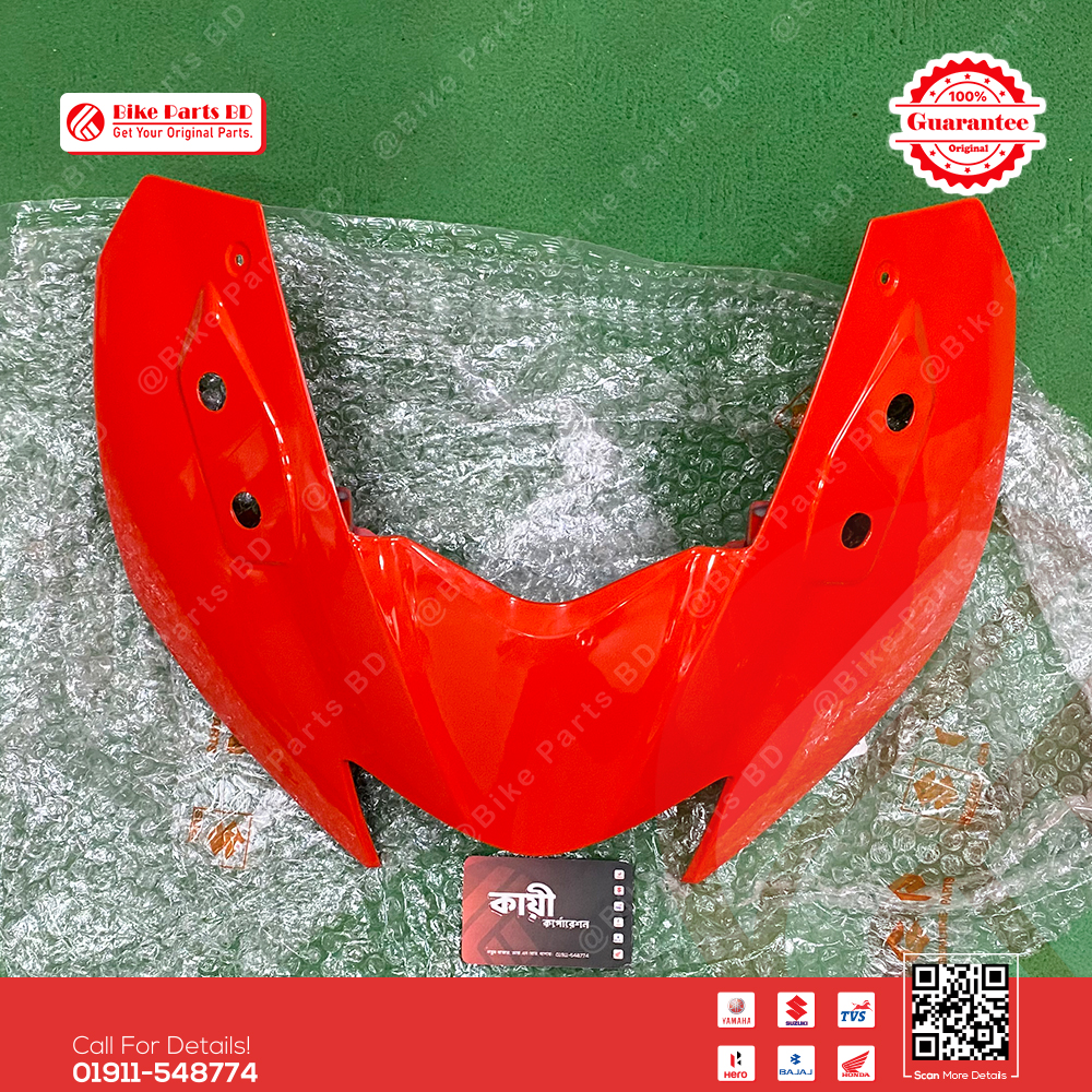 Metershed-Faring (Orange) for Suzuki Gixxer SF (New Model-Orange Silver Color) bike. thumbnail 2