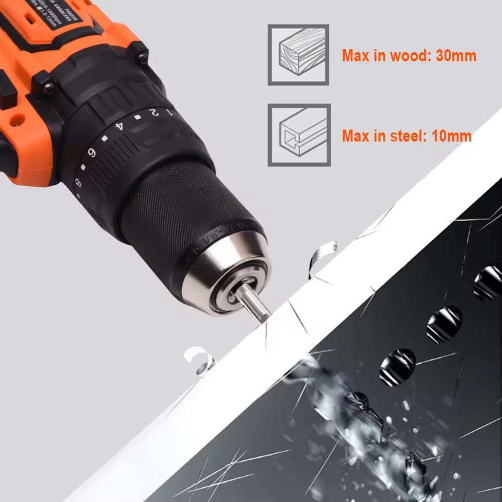 HARDEN 20V Brushless Cordless Drill/Driver | 80Nm High Torque | 2-Speed | 2000mAh Battery | European Plug Charger | Model: 758228_img_1