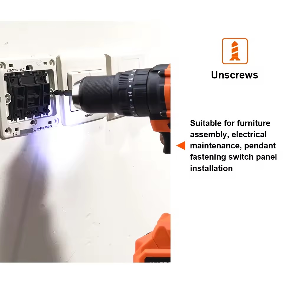 HARDEN 20V Brushless Cordless Drill/Driver | 80Nm High Torque | 2-Speed | 2000mAh Battery | European Plug Charger | Model: 758228_img_4