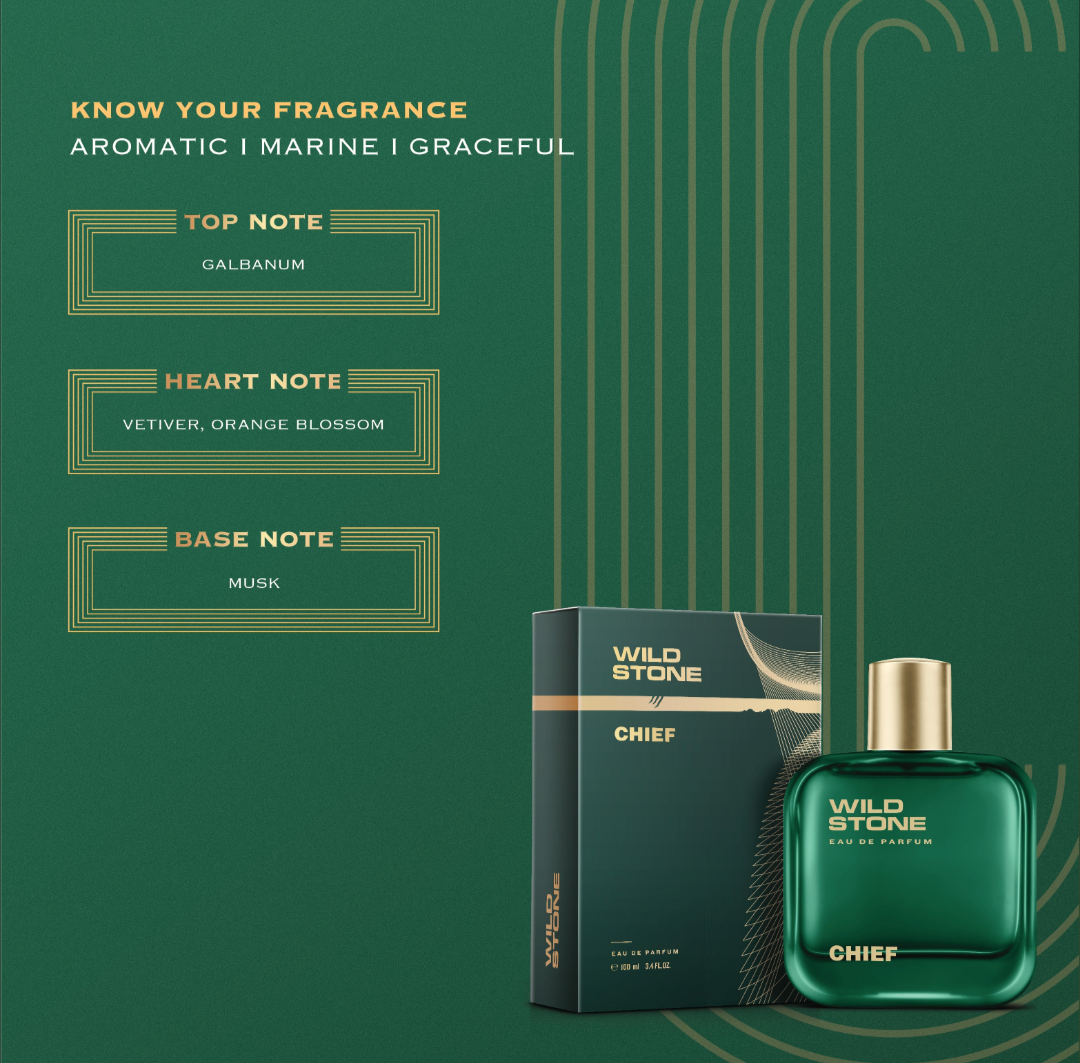 Wild Stone Chief Perfume for Men Eau De Parfum 100ml Luxury Long-Lasting Fragrance Premium Perfume Infused with Aquatic and Woody Notes_img_2