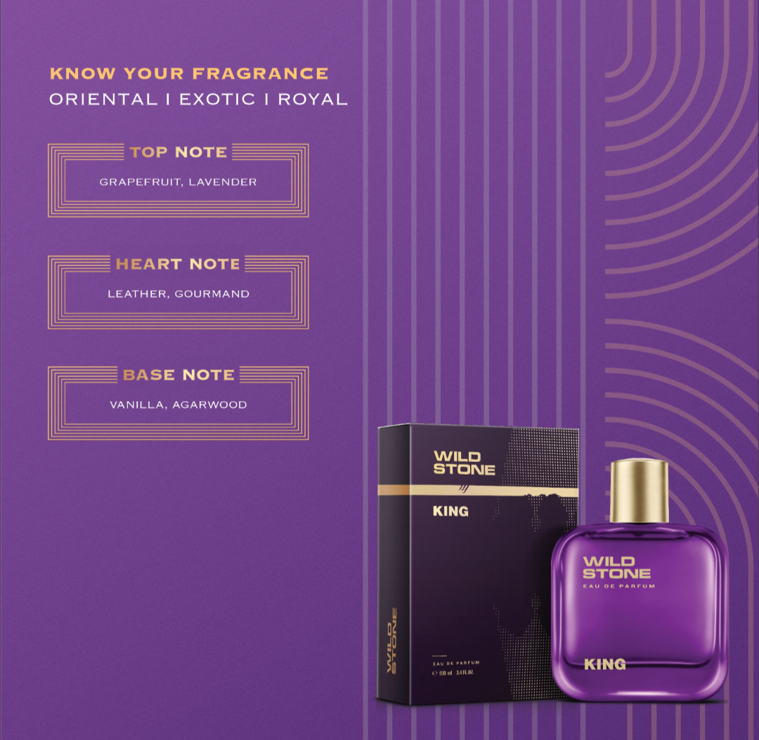 Wild Stone King Perfume for Men Eau De Parfum 100ml Luxury Long-Lasting Fragrance Premium Perfume for men Infused with Woody & Oriental Notes_img_2