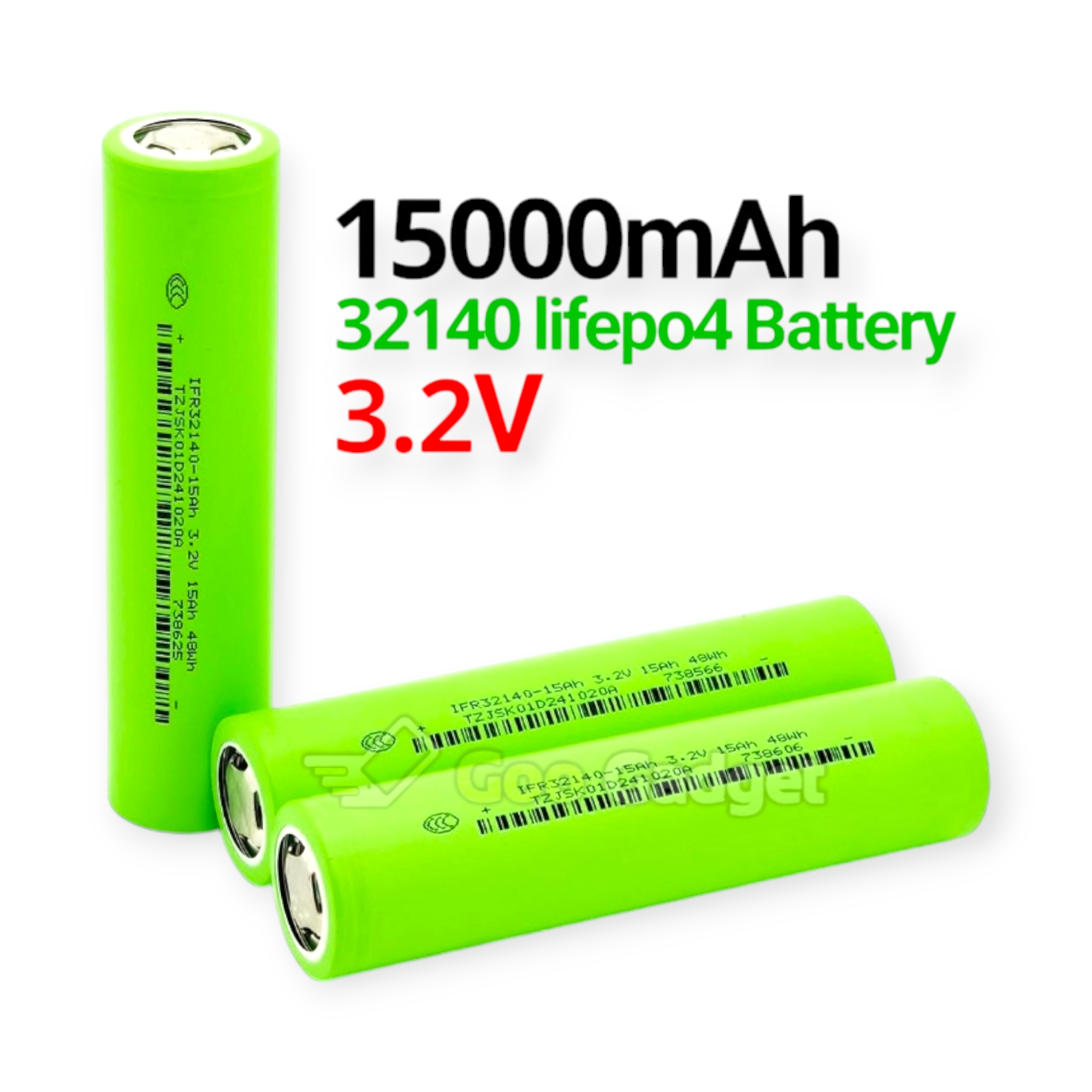 IFR32140 3.2V 15000mAh LiFePO4 Rechargeable Battery | High