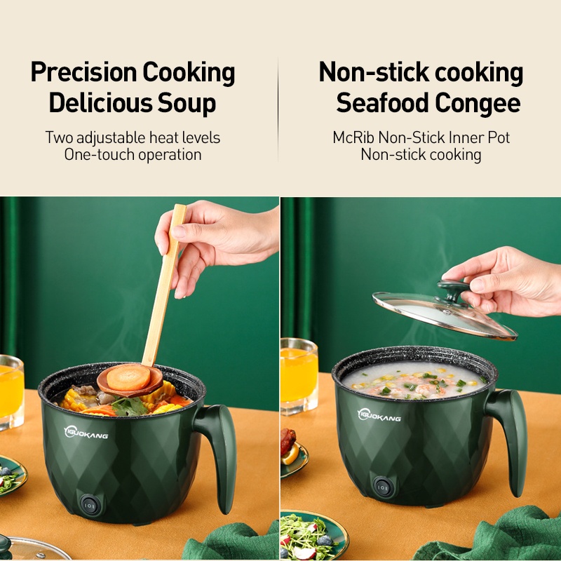 Electric Mini Rice Cooker – Double Layer Non-Stick Cooking Pot for 2-3 Persons, Compact & Energy-Efficient_img_1