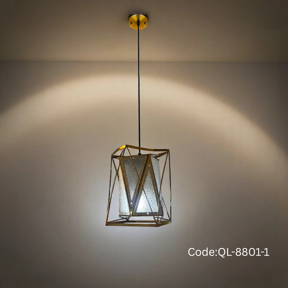 Qulik Modern Diamond Frame 3 Color Hanging Lights (QL-8801-1)