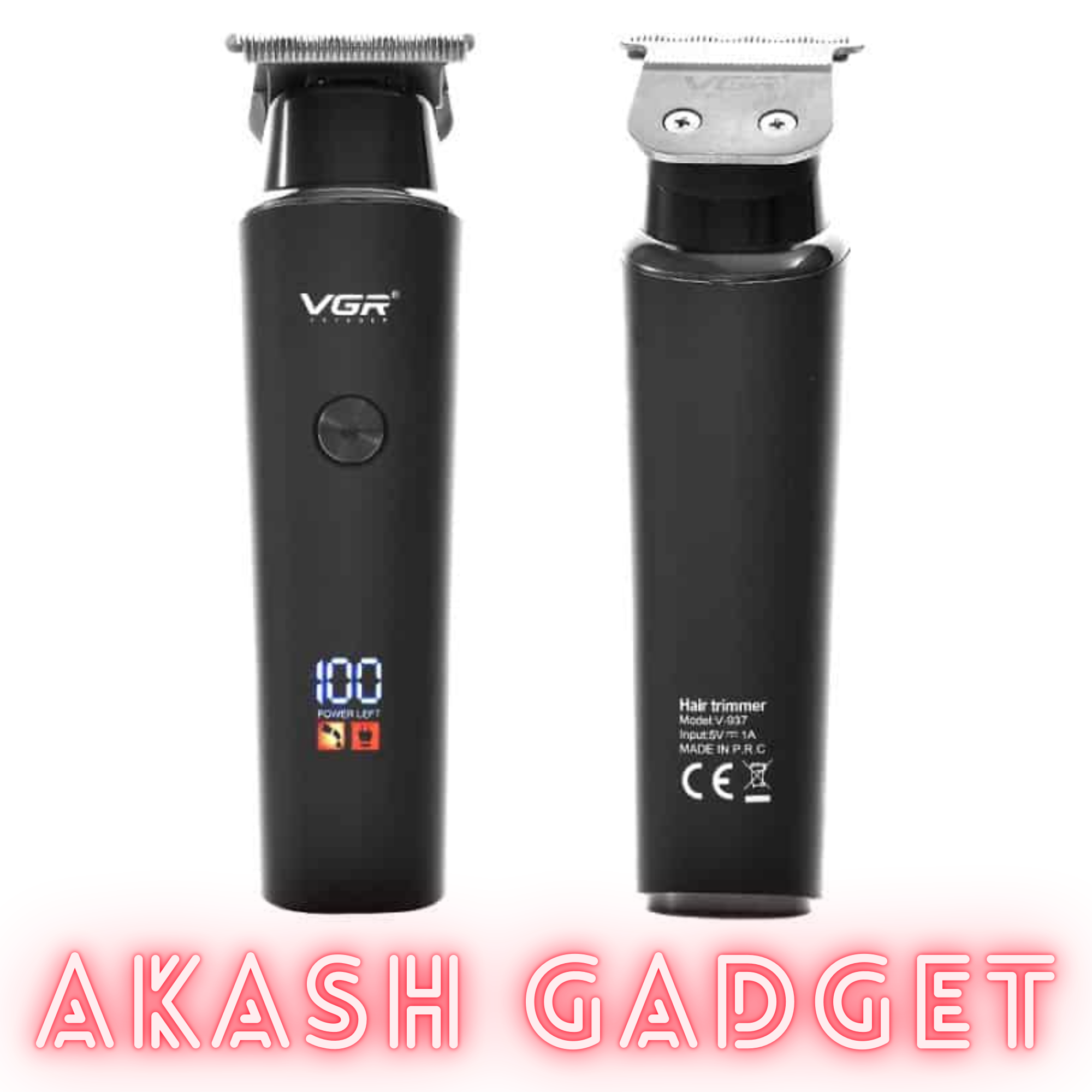 VGR V-937 Rechargeable Professional Hair and Beard Trimmer | Type-C, 2000mAh Battery, 500Min Backup_img_5