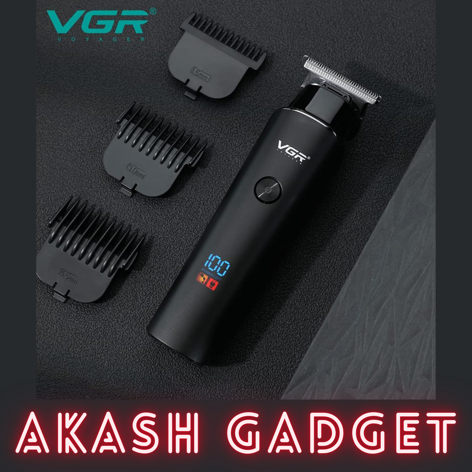 VGR V-937 Rechargeable Professional Hair and Beard Trimmer | Type-C, 2000mAh Battery, 500Min Backup_img_10