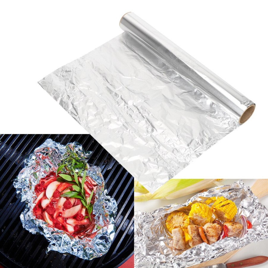 Diamond Heavy Duty Aluminum Foil Paper – 18 Micron Food Wrapping & Cooking Foil (5m)_img_1