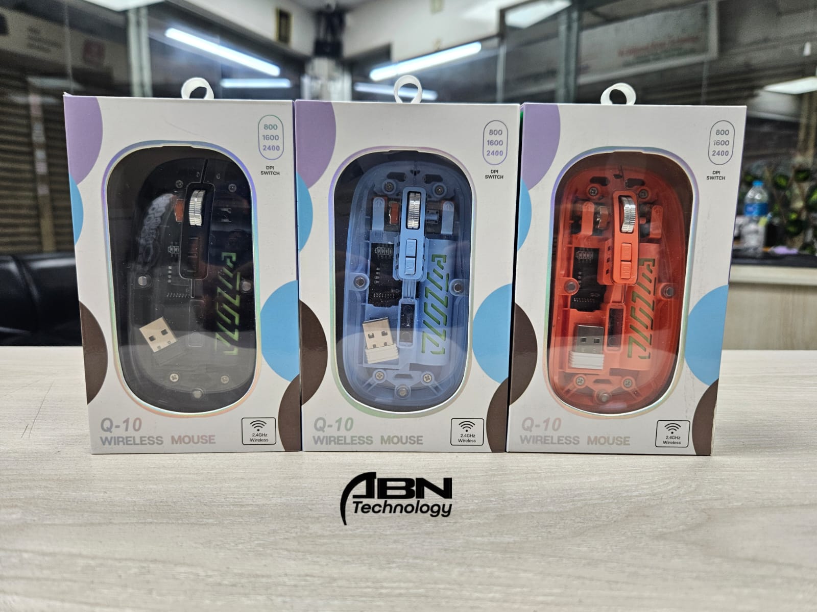 Mouse Q10 Transparent Wireless & Rechargeable._img_1