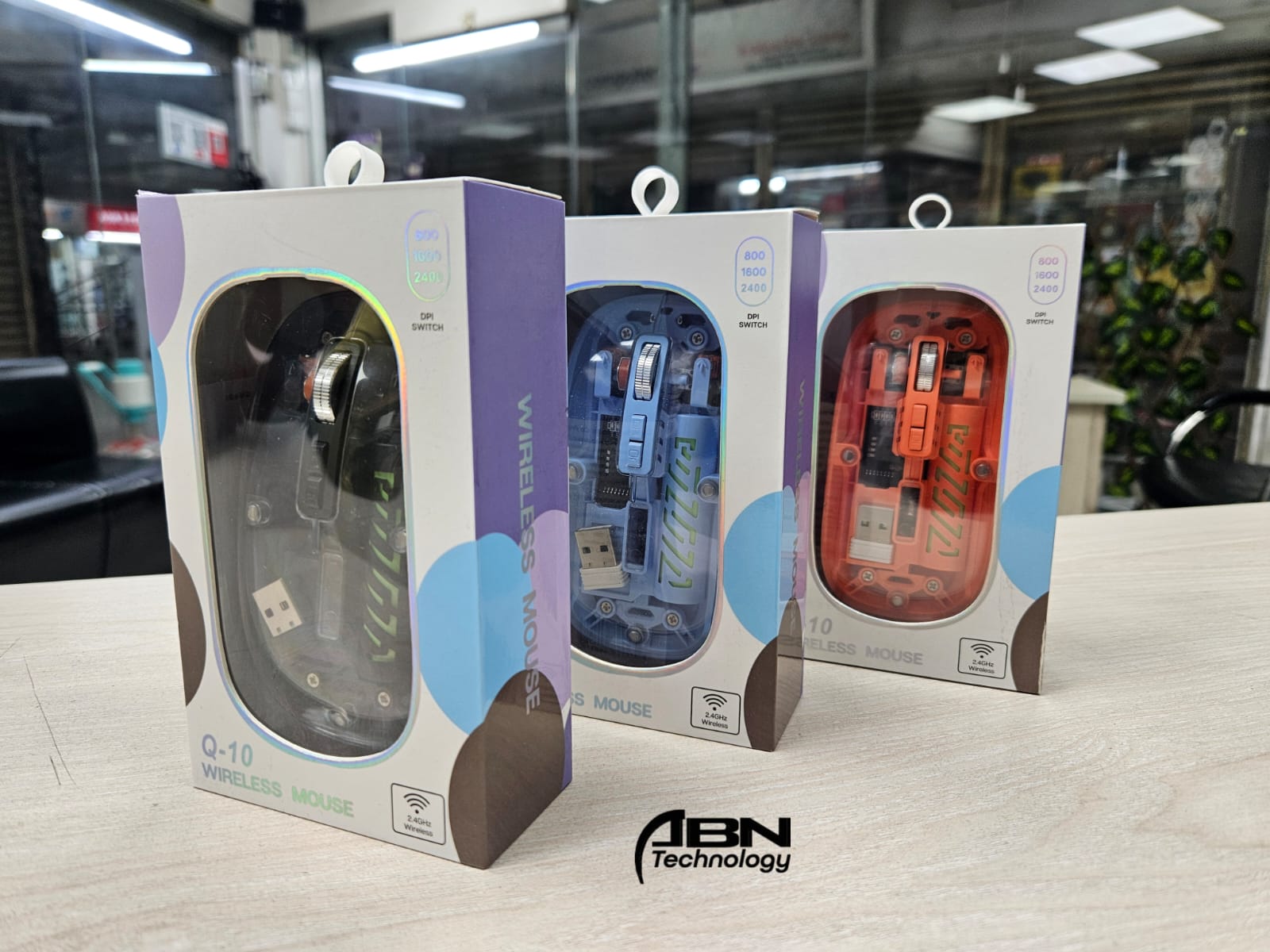 Mouse Q10 Transparent Wireless & Rechargeable._img_2