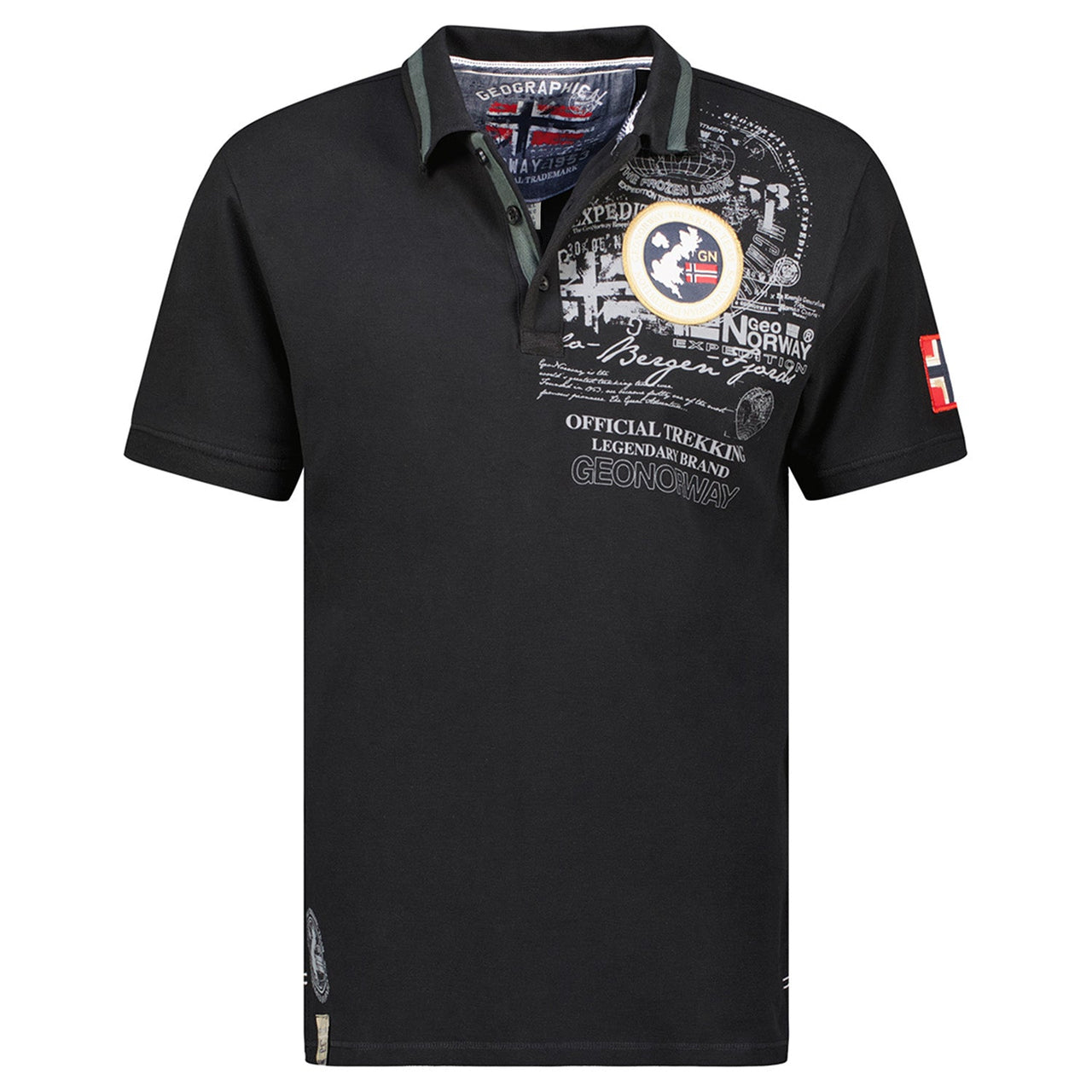 Men - Polo Short Sleeve 100% Cotton Black
