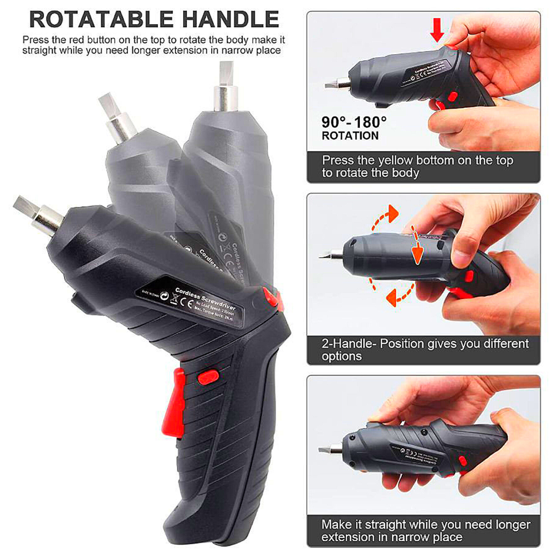 47-in-1 Electric Screwdriver Set | USB Rechargeable Mini Cordless Drill with Bits for Home Improvement & DIY Projects_img_1