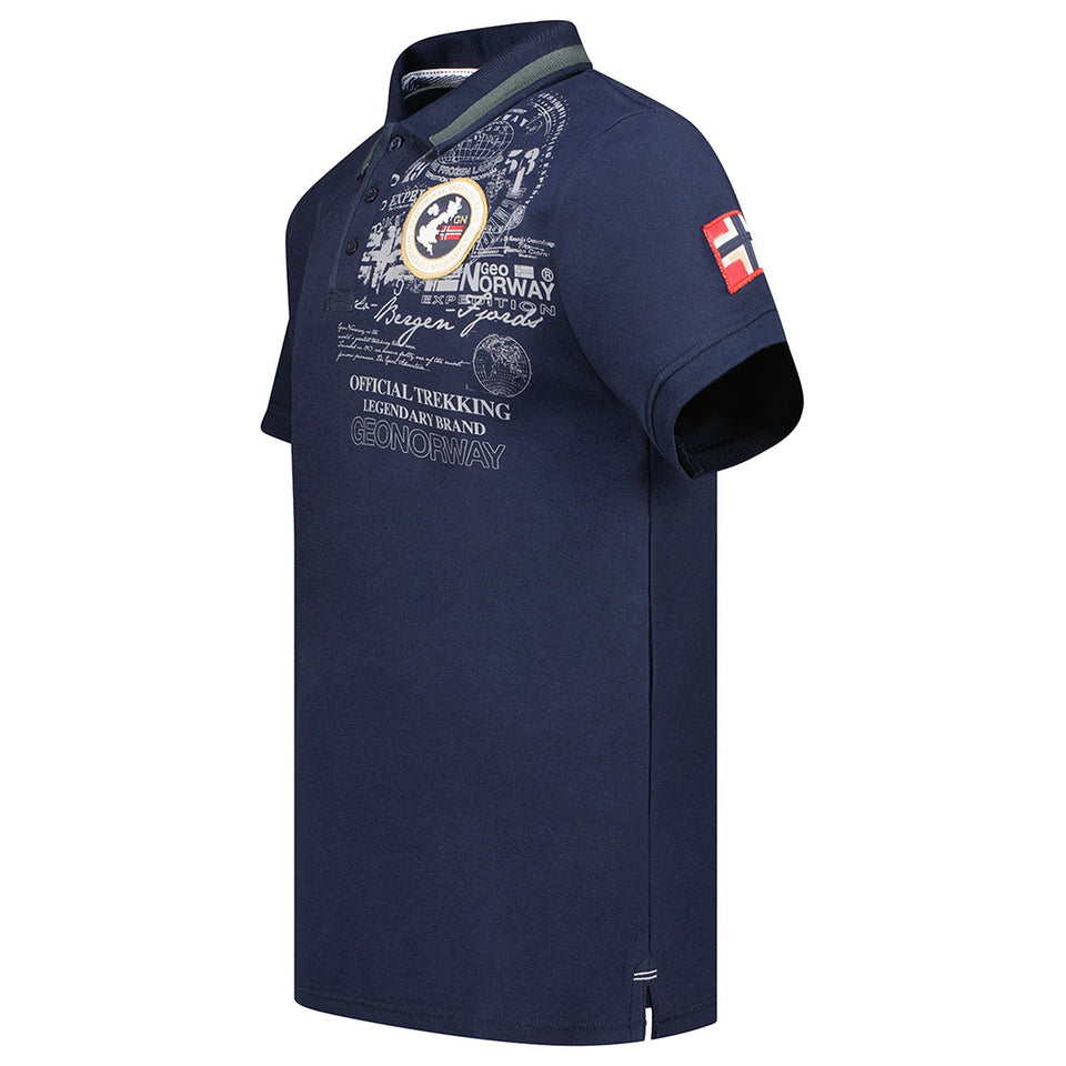 Man - Polo Short Sleeve 100% Cotton Navy_img_2