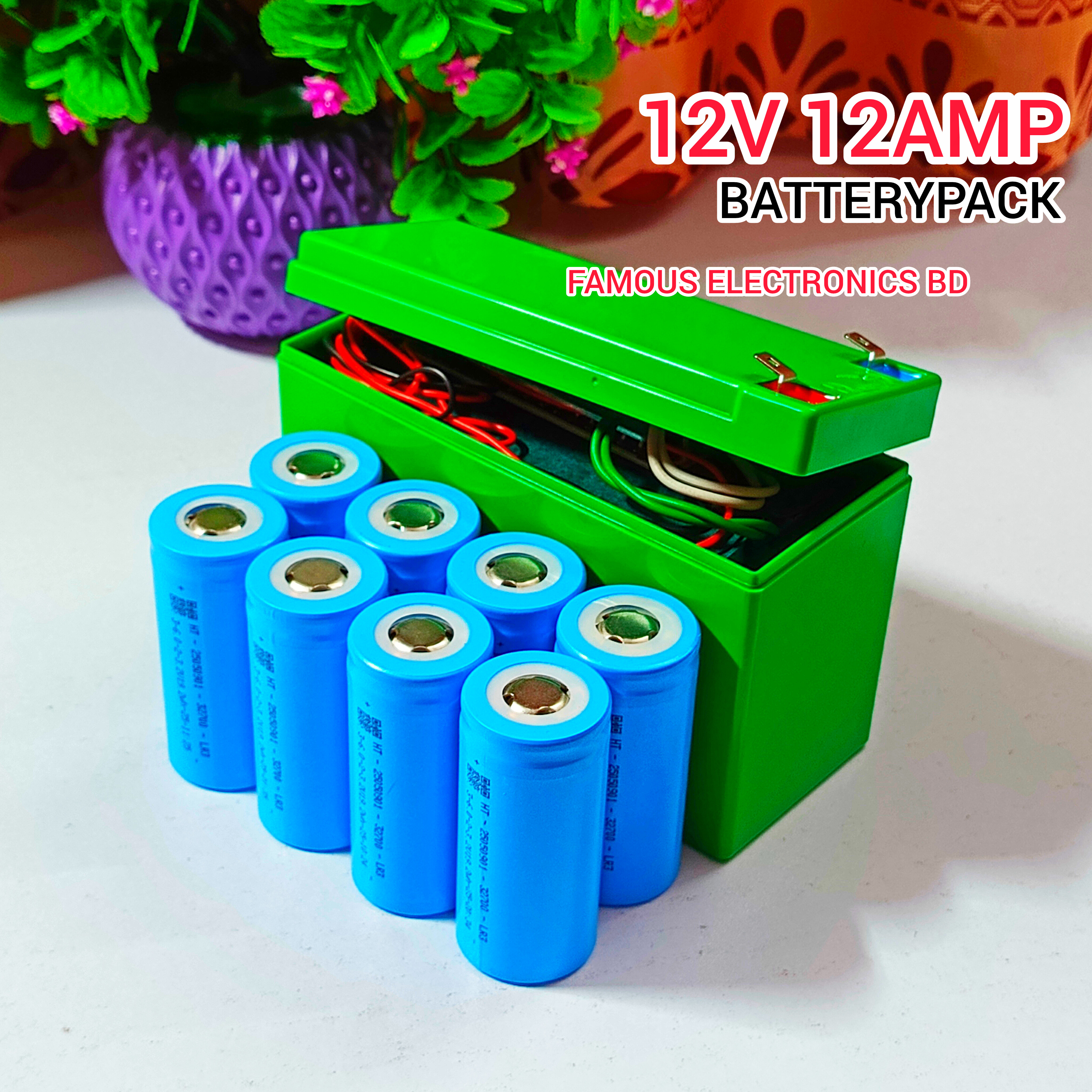 12V 12AMP LifePo4 Powerful Battery Pack