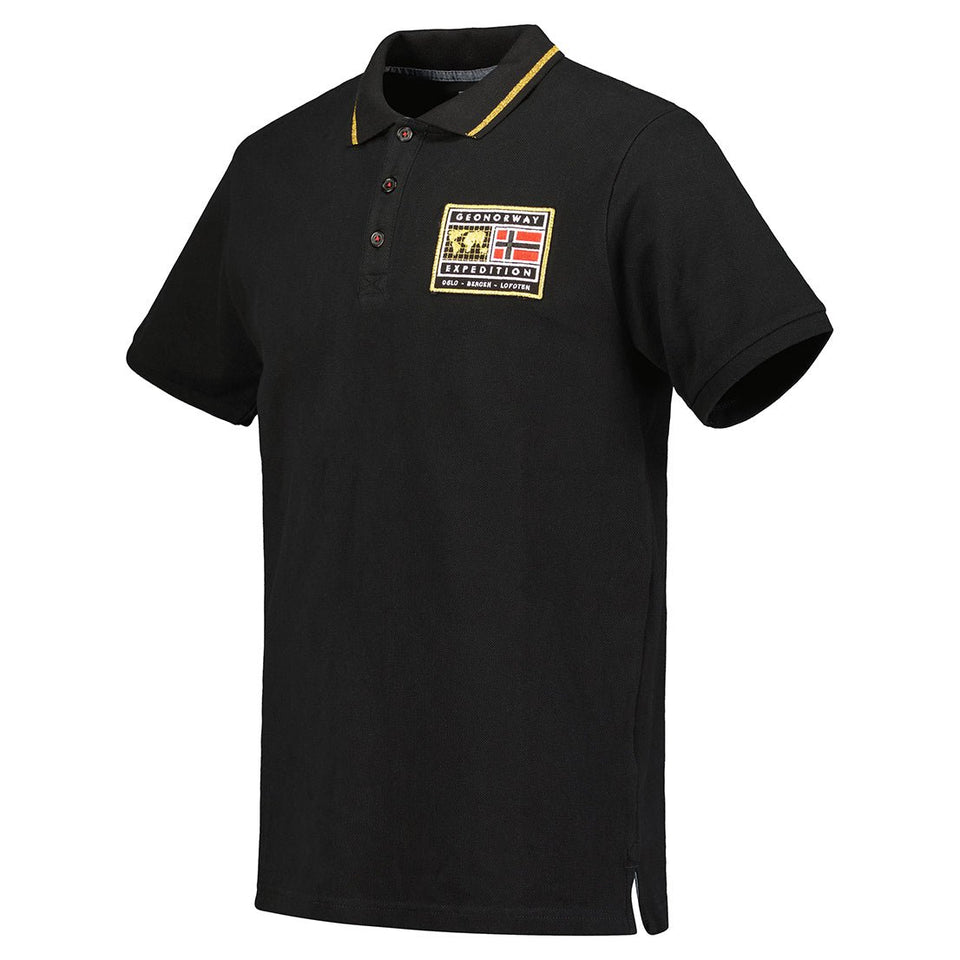 Men - Polo Short Sleeve 100% Cotton Black_img_2