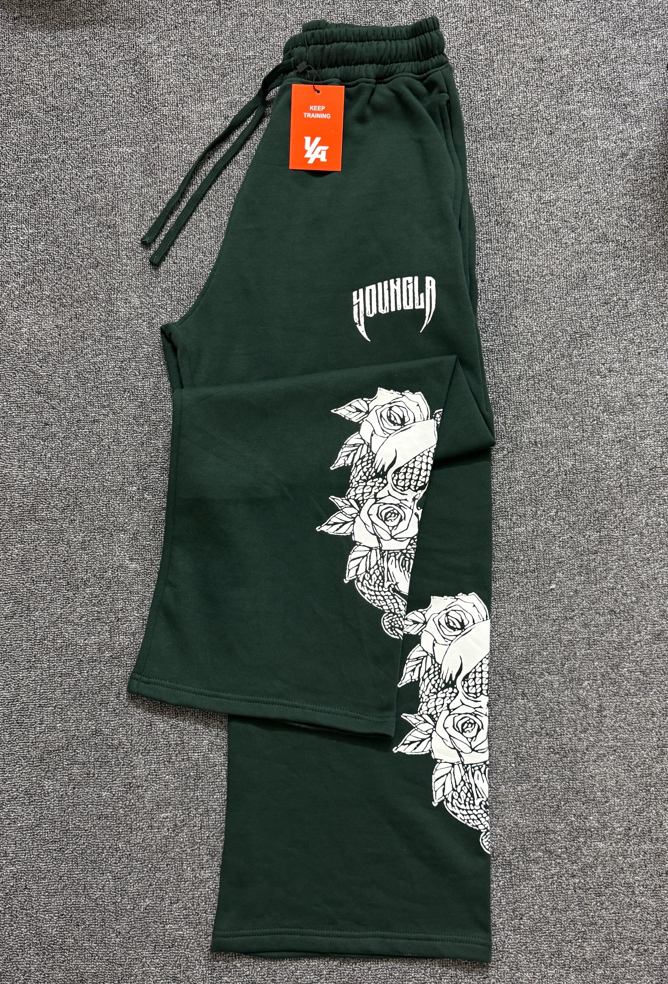 Bottle Green young*LA down collection oversized Joggers_img_0