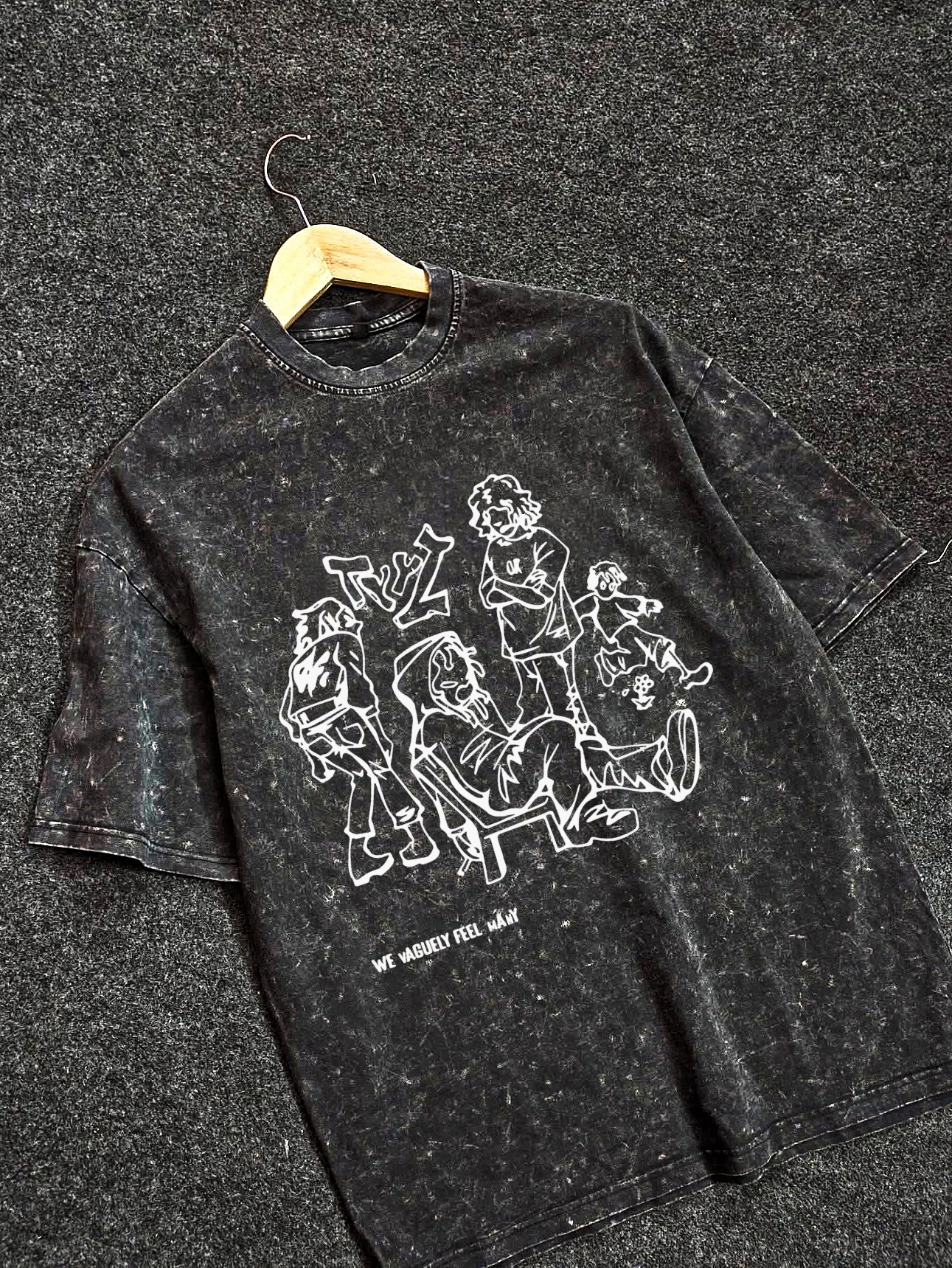 Vaguely Acid Wash Drop T-Shirt