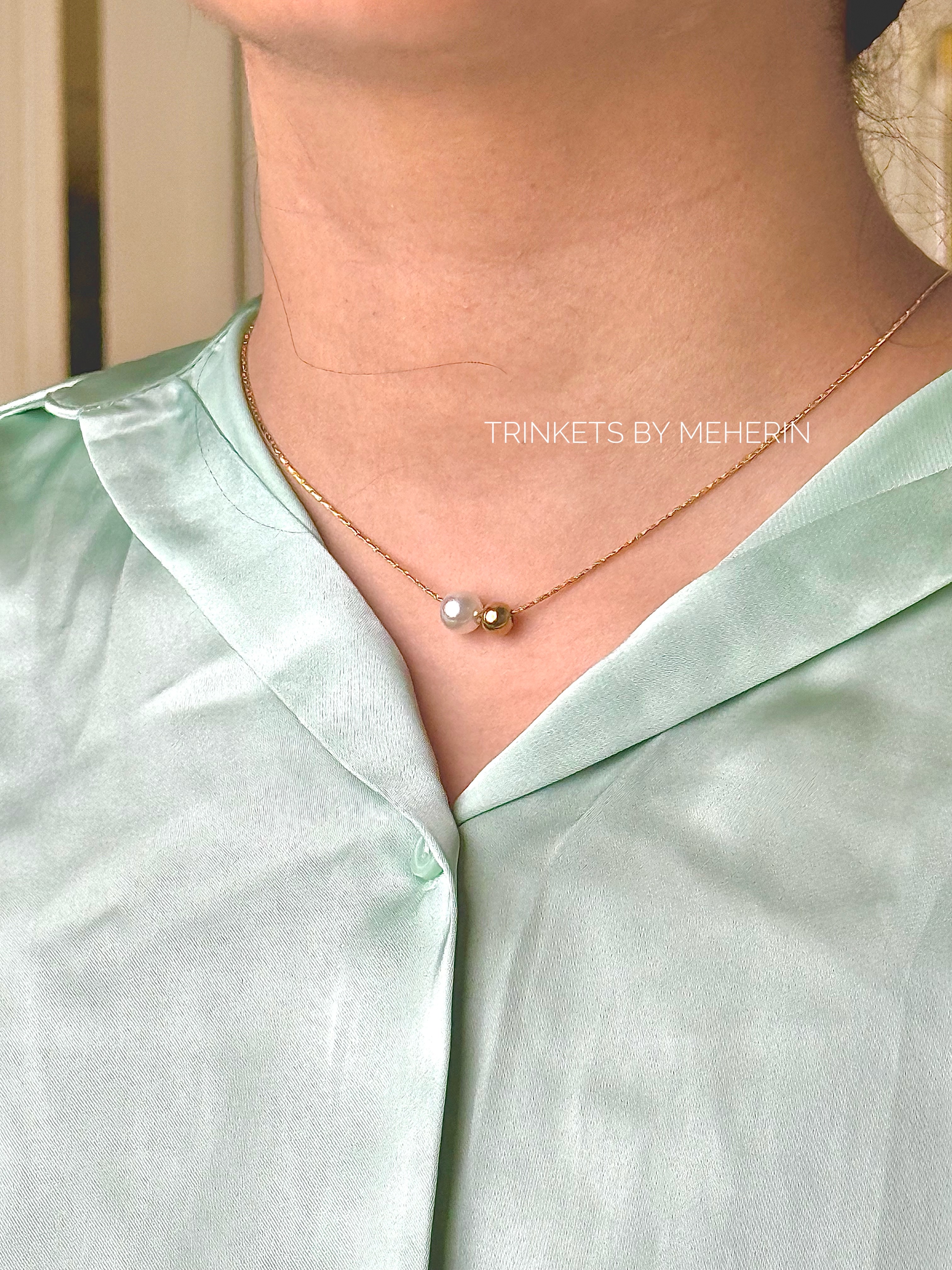 Ball bead pearl necklace_img_0