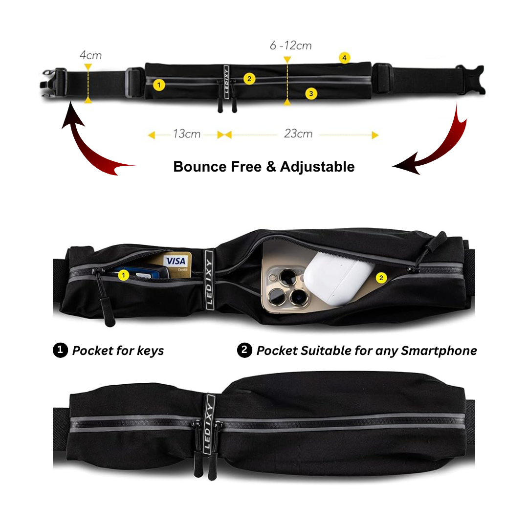 Running Belt for Men & Women - For All Cell Phones