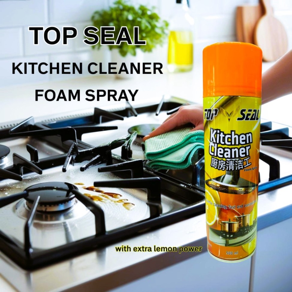 Kitchen Cleaner Foam Spray, Top Seal Kitchen Cleaner Foam Spray