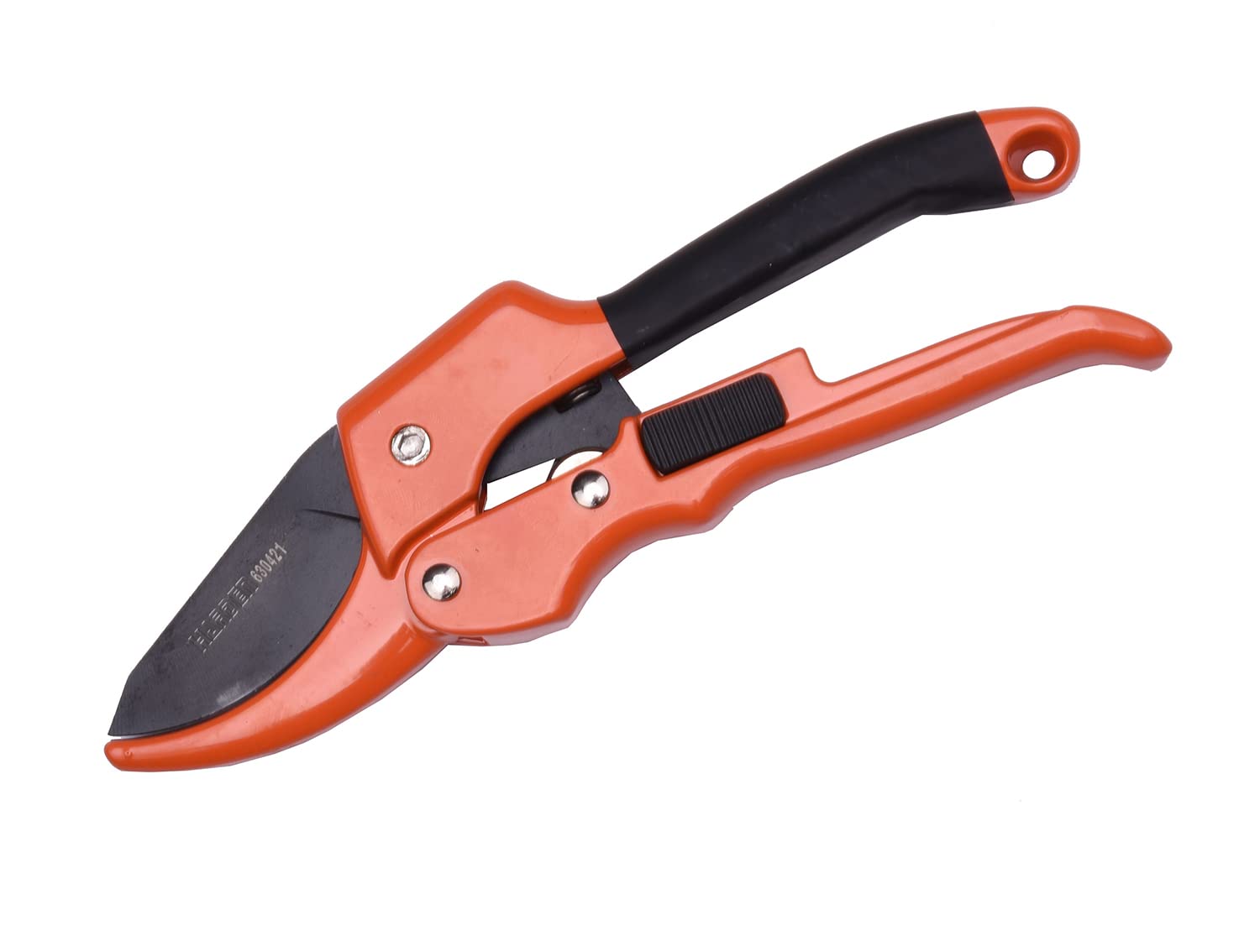 HARDEN 630421 8" Garden Pruner, SK5 Steel Blade, 200mm, Designed to Cut 1.5 cm Diameter Wood, One-Handed Safety Lock; Model 630421