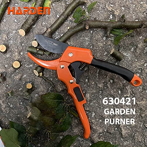 HARDEN 630421 8" Garden Pruner, SK5 Steel Blade, 200mm, Designed to Cut 1.5 cm Diameter Wood, One-Handed Safety Lock; Model 630421_img_6