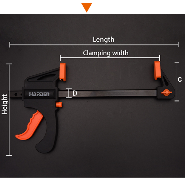 HARDEN Quick ratchet bar clamp (  12" | 24" ); Model: 600332 | 600334_img_4