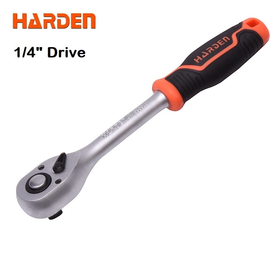 HARDEN Professional Ratchet Handle ( 1/4" | 3/8" | 1/2" | 3/4" ), Quick Release Ratchet Wrench with Grip Handle 535303 | 535403 | 535503 | 535504 | 535601