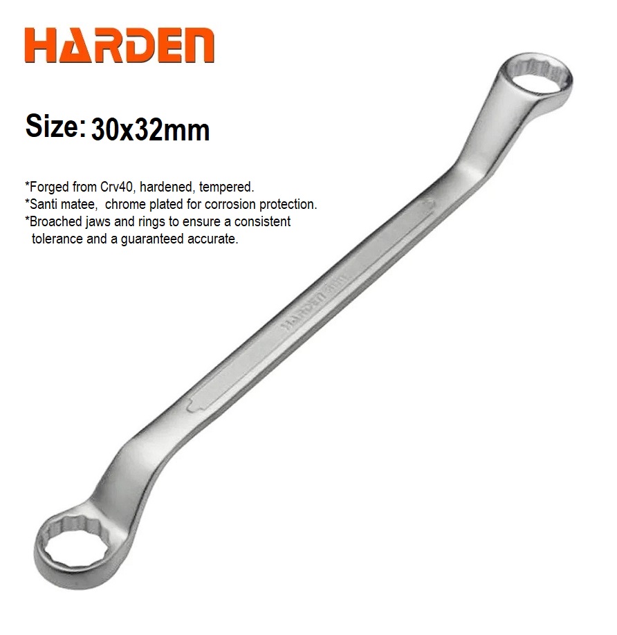HARDEN Double Ring Spanner - 1Pcs ( 6x7 | 8x9 | 14x15 | 16x17 | 18x19 | 20x22 | 21x23 | 24x27 | 25x28 | 30x32mm ); 541306_img_15