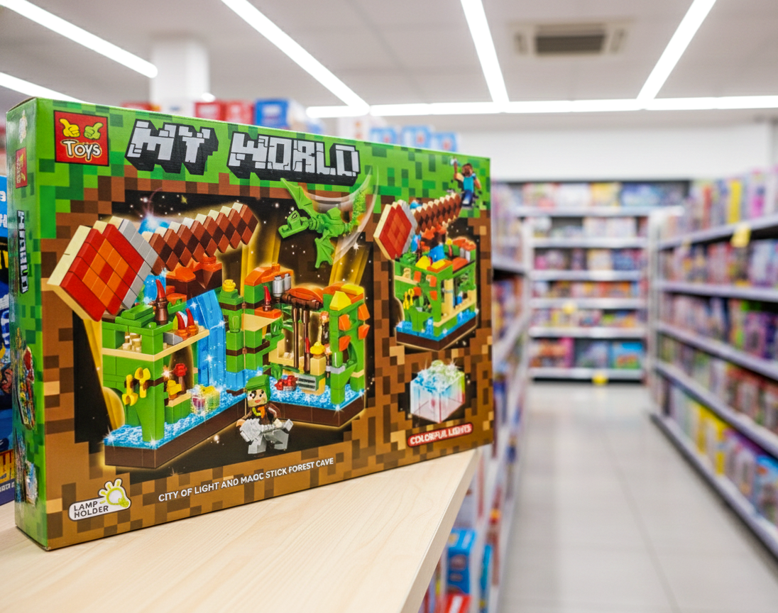 Minecraft Educational Building/Train Blocks With LED thumbnail 3