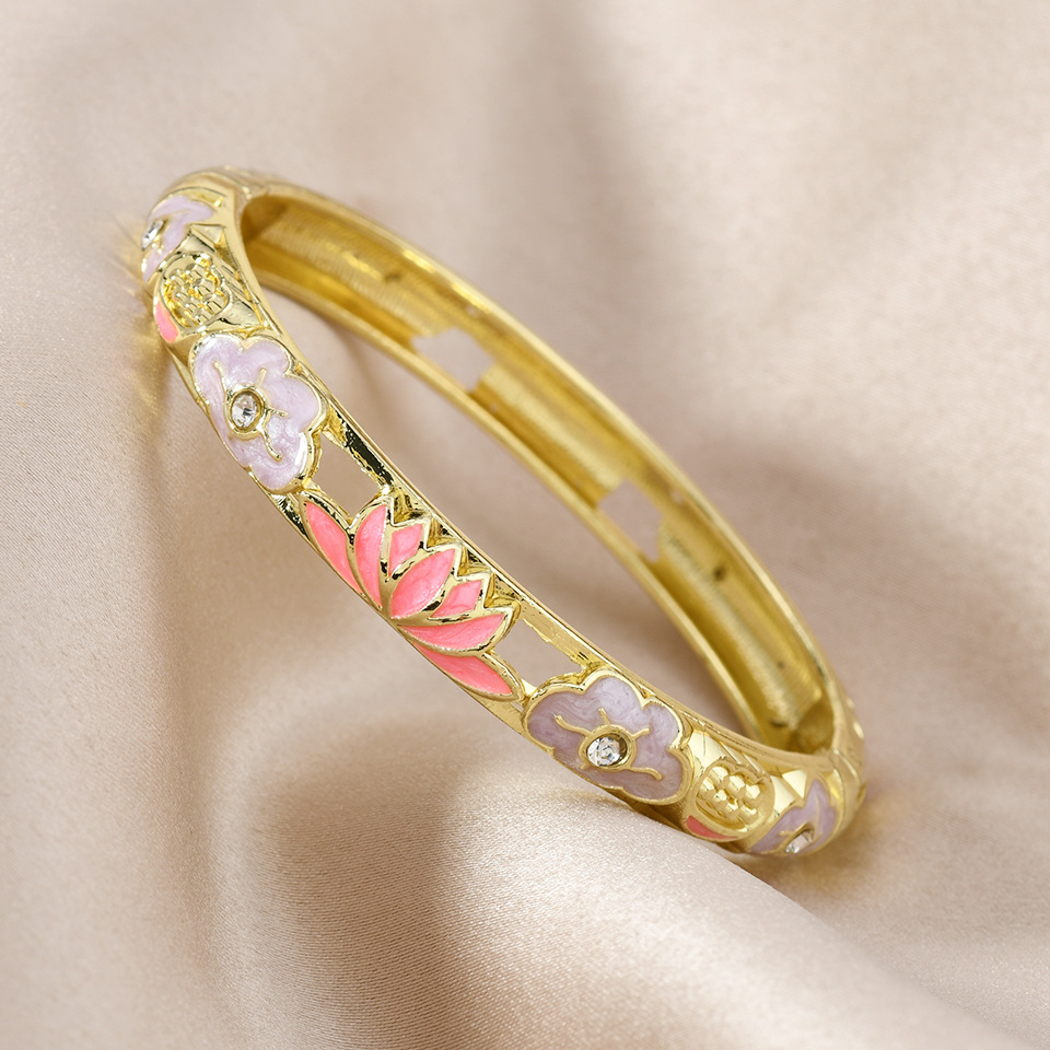 Pink Lotus Bangle_img_0