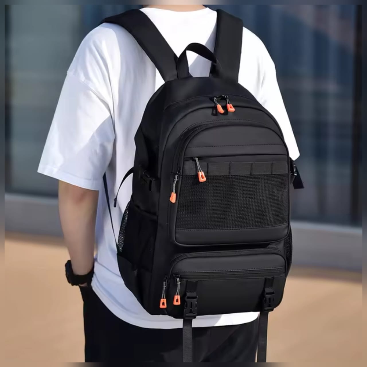 Toposhine 2026 New Fashion High Quality Backpack ( Black colour).....( code 141)...... ঢাকা সিটিতে ৭০, বাইরে ১৩০ টাকা কুরিয়ার চার্জ প্রযোজ্য_img_1