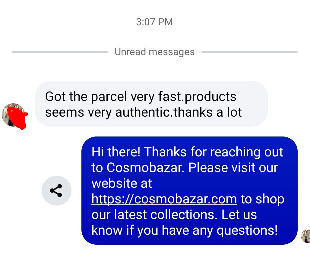Customer review