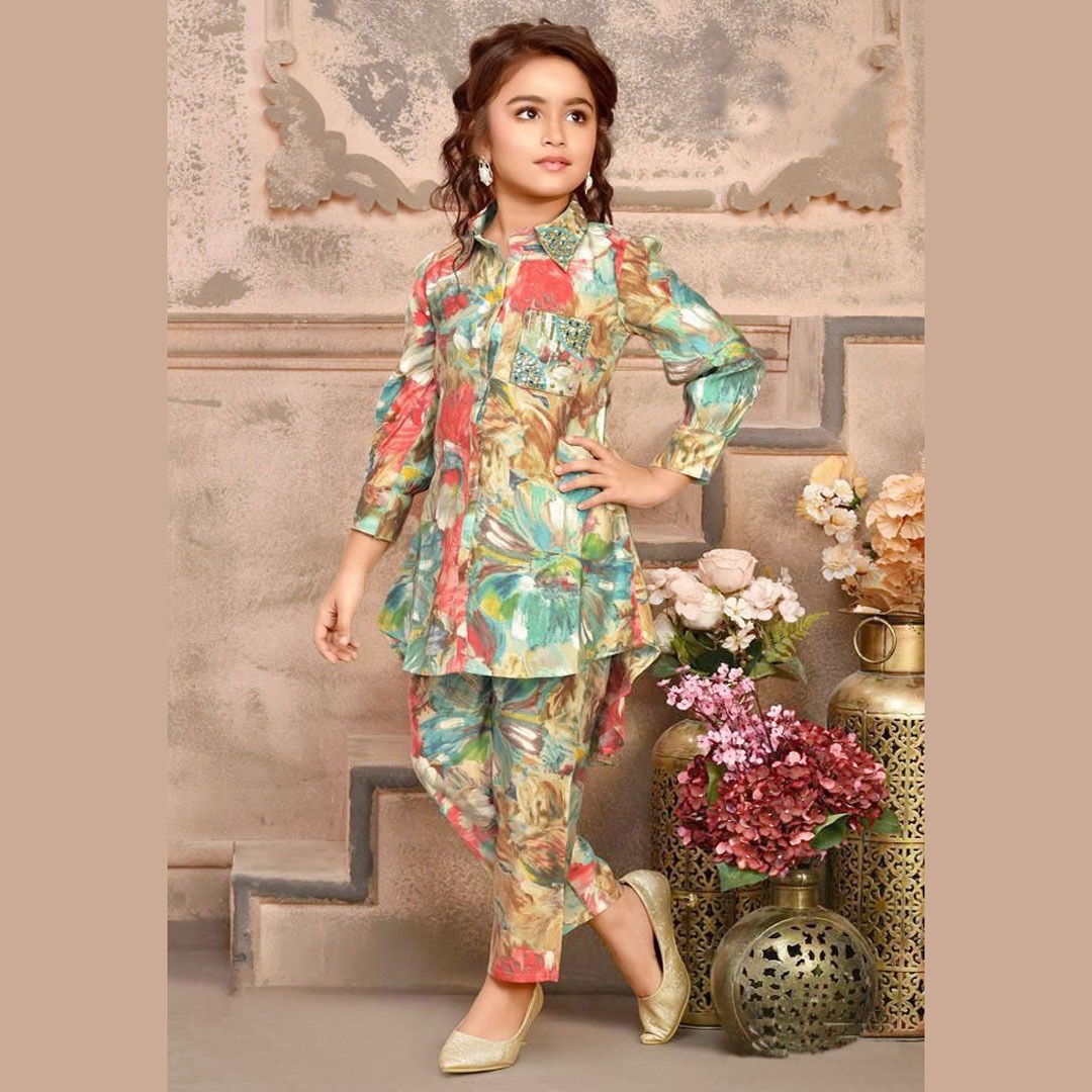 Trending Dress for Kids Girls Co Ords Sets_img_3