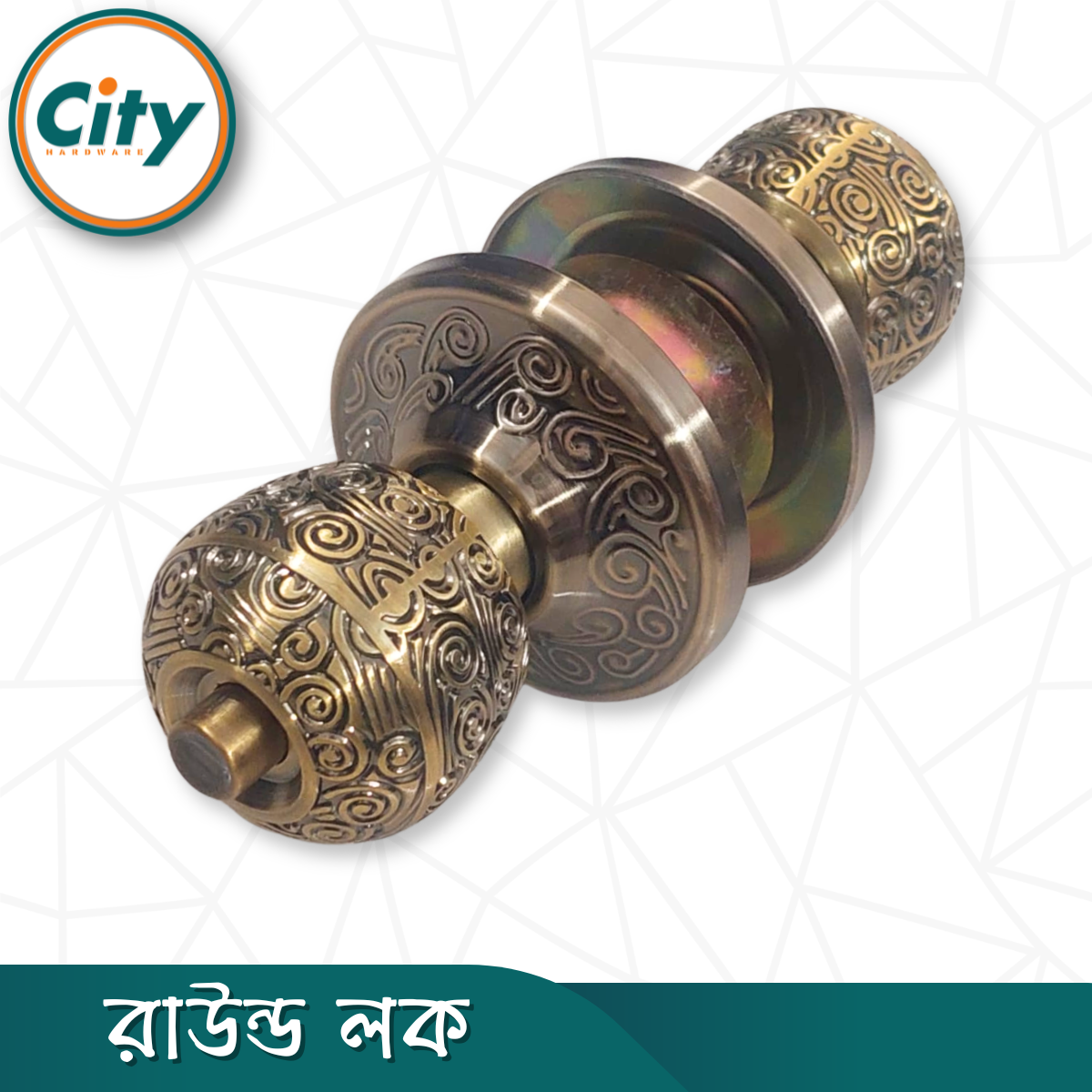প্রিমিয়াম কোয়ালিটি রাউন্ড লক নতুন মডেলের ডোর লক রুমের ডাবল সাইডেড কাঠের দরজার লক CF_img_1