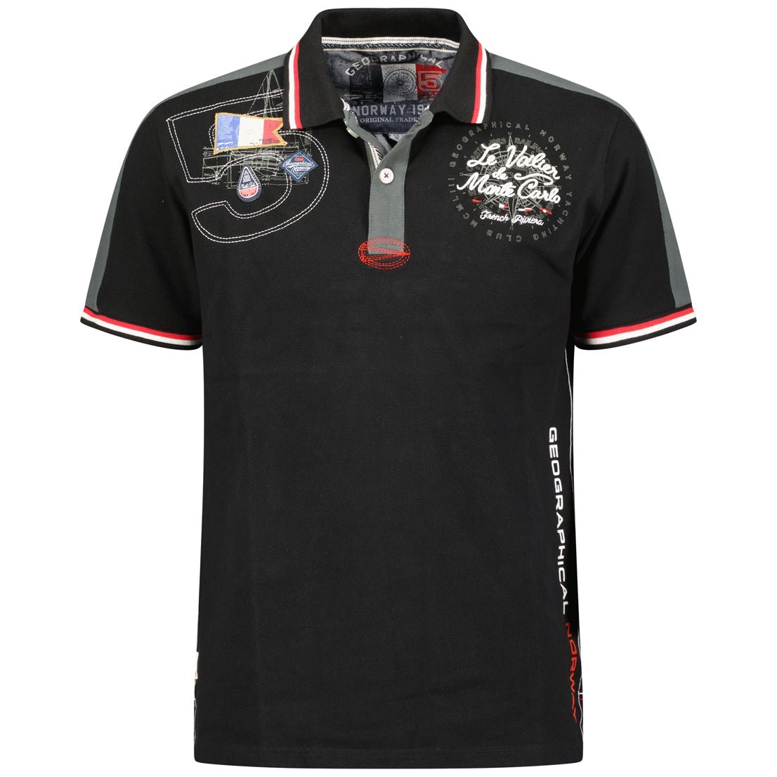 Kalvin Men - Short-sleeved polo shirt Black