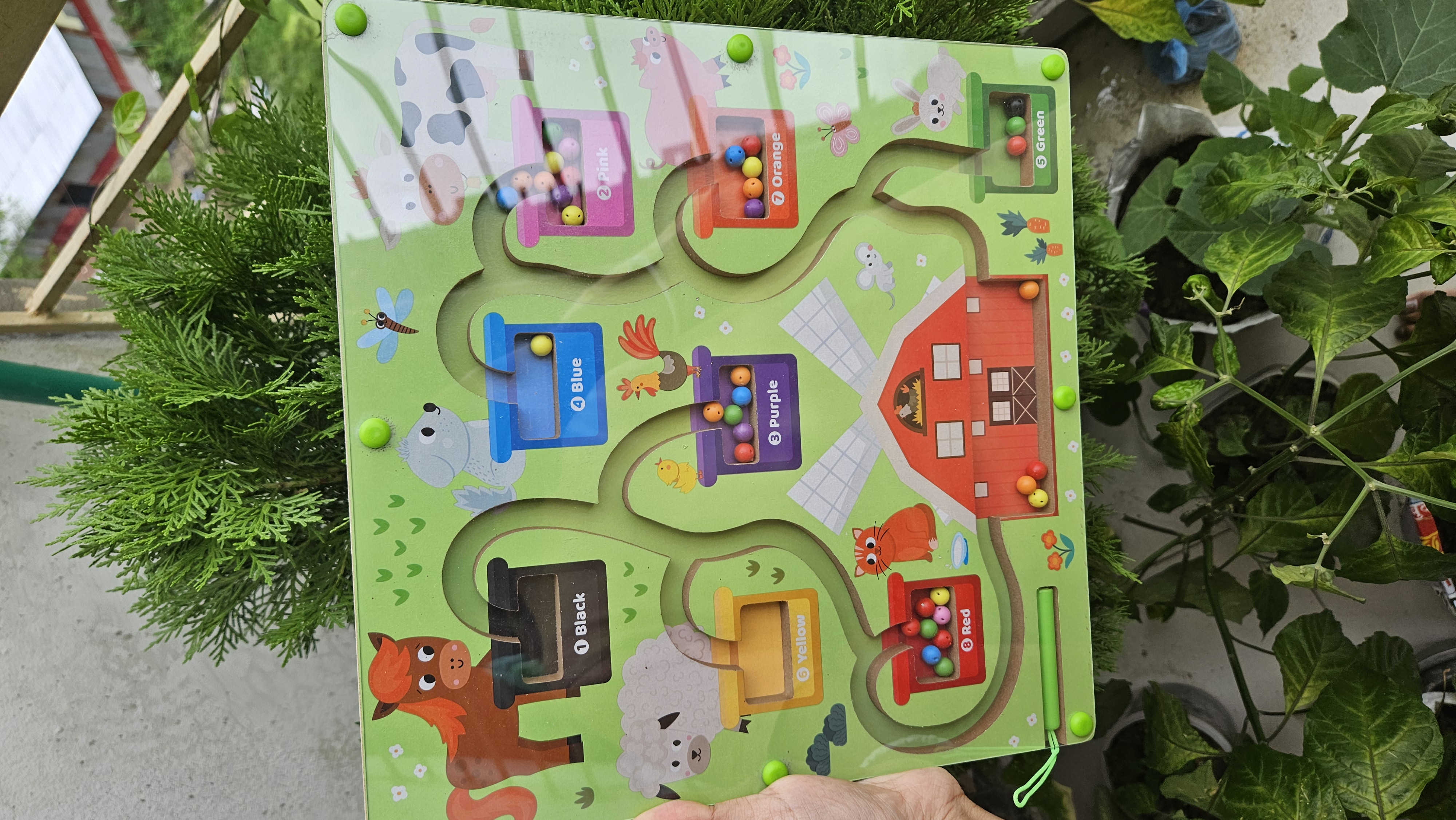 2 in 1 beading megnetic toy