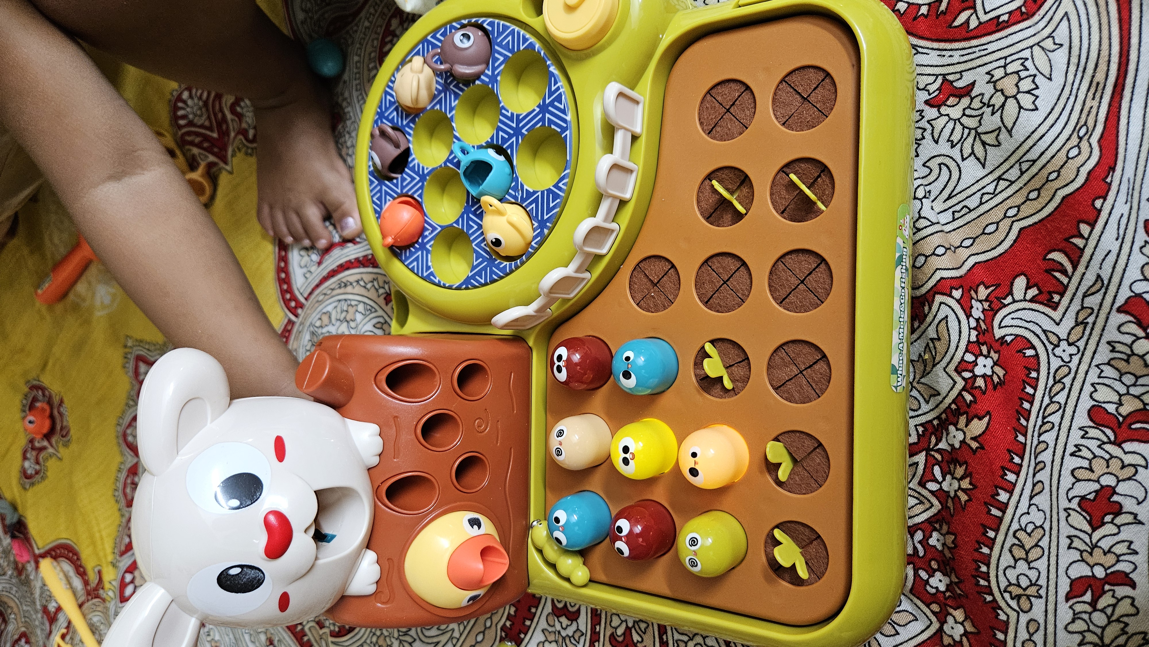 Childerns large hamer fishing 4in 1 game box