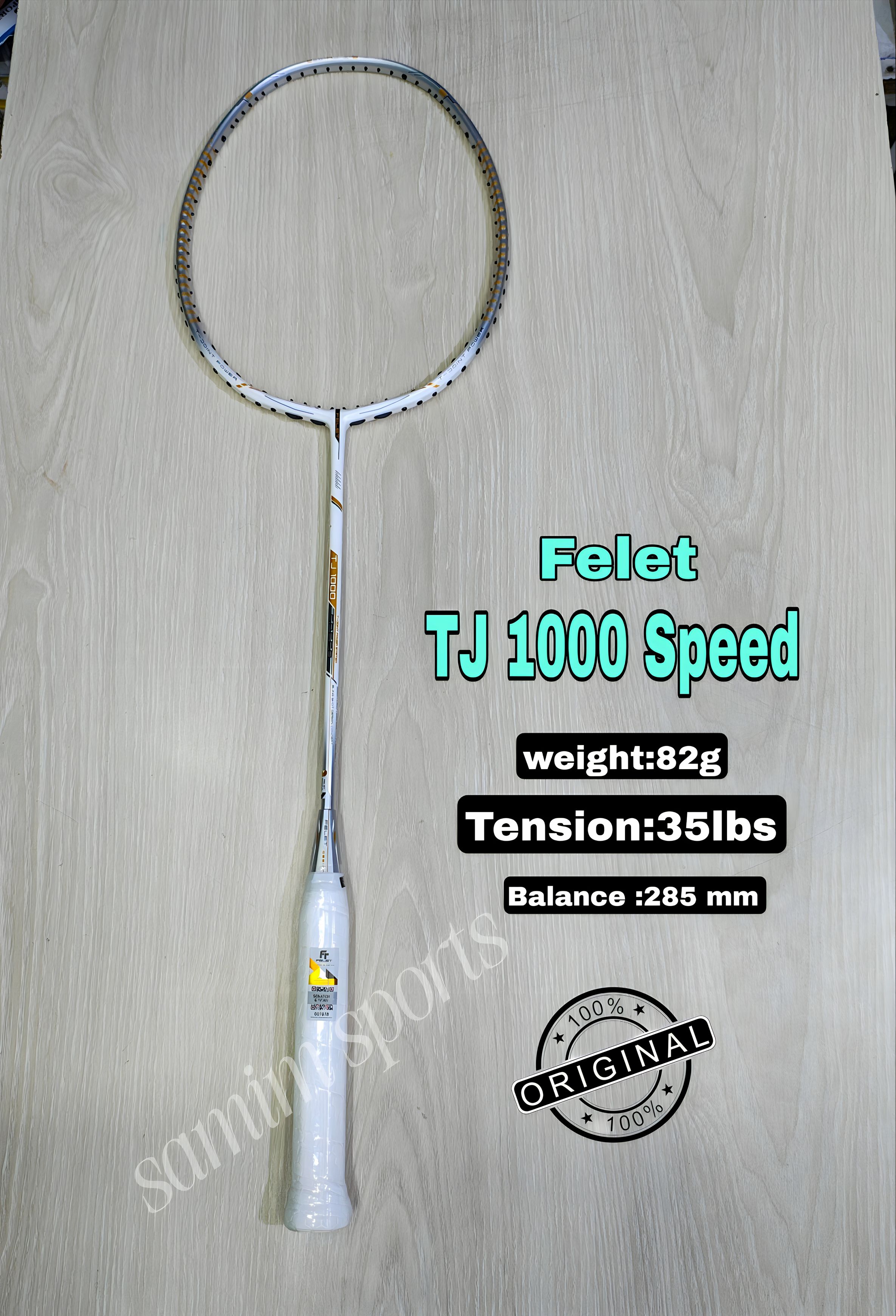 Felet TJ 1000 Power Red Badminton Racket (4u) | SAMIM sports